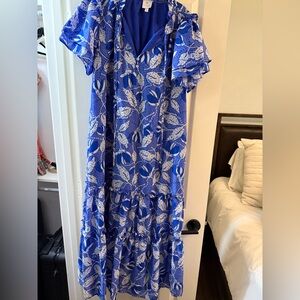 J.Marie Midi Dress with Short Sleeves
